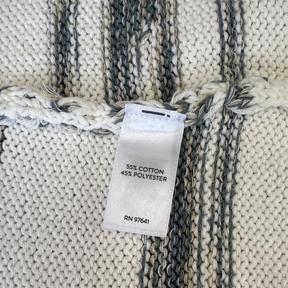 J. Jill Striped Women's Sweater - White and Gray - Picture 11 of 11